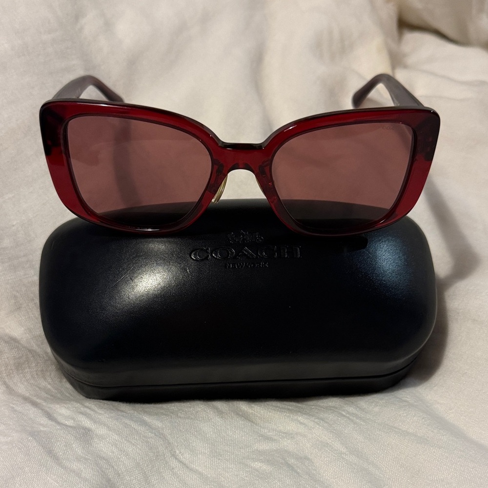 Coach Women's Bold Red Sunglasses